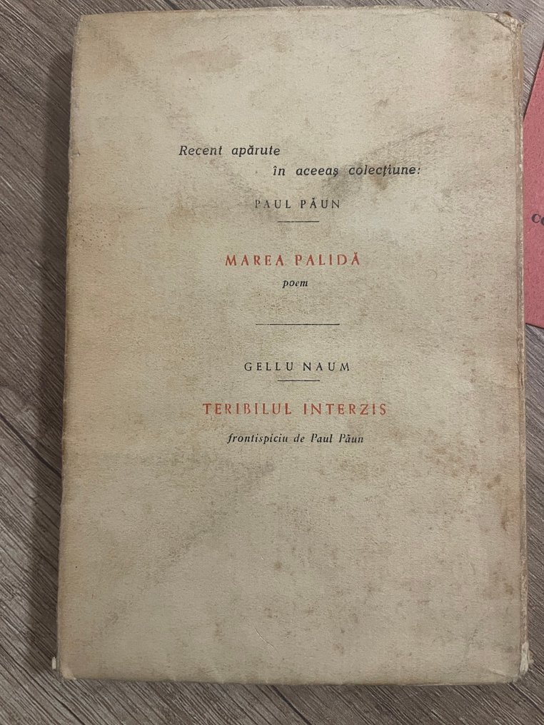 Paul Păun - BUTELIA DE LEYDA - 1935-1945 #1.0