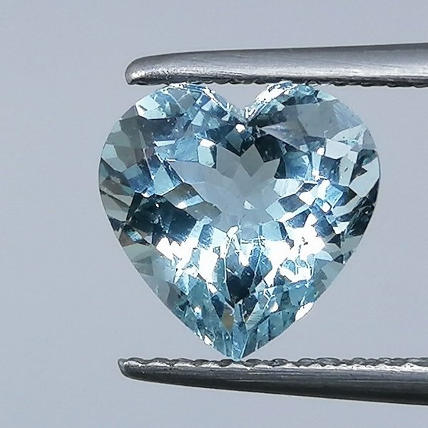 1 pcs  Blå Akvamarin  - 2.41 ct - Instituto Gemólogico Español (IGE) - Uden behandling #1.0