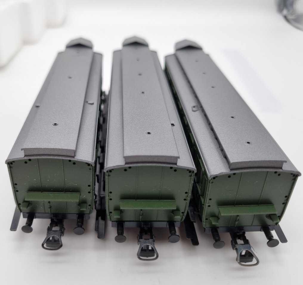 Roco H0 - 44205A/44206A/44207A - Επιβατικό τρένο μοντελισμού (3) - 3x αυτοκίνητα επιβατών/βαγόνια διαμερίσματος - DB #4.3