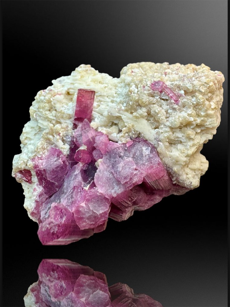 Rubellite tourmaline Mineral Collection - Height: 7.5 cm - Width: 3.8 cm- 175 g - (1) #1.0