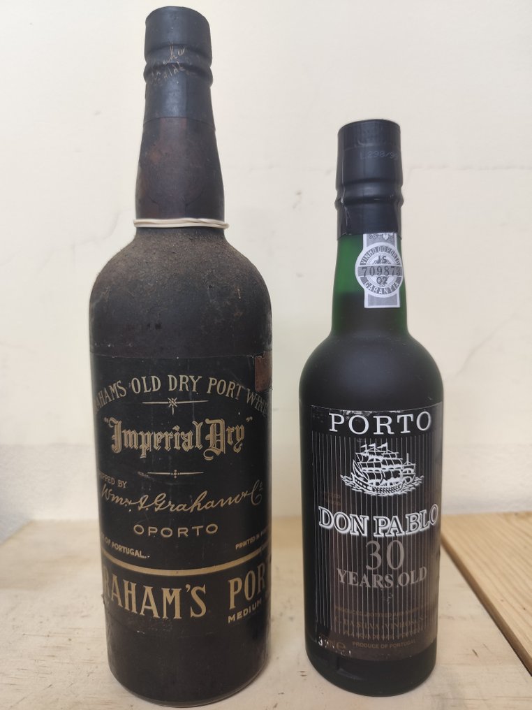 C. da Silva Don Pablo 30 Years Old Tawny & Graham's Port Imperial Dry -  Porto, Douro  - 2 Bottles (0.375L/0.75L) #1.0