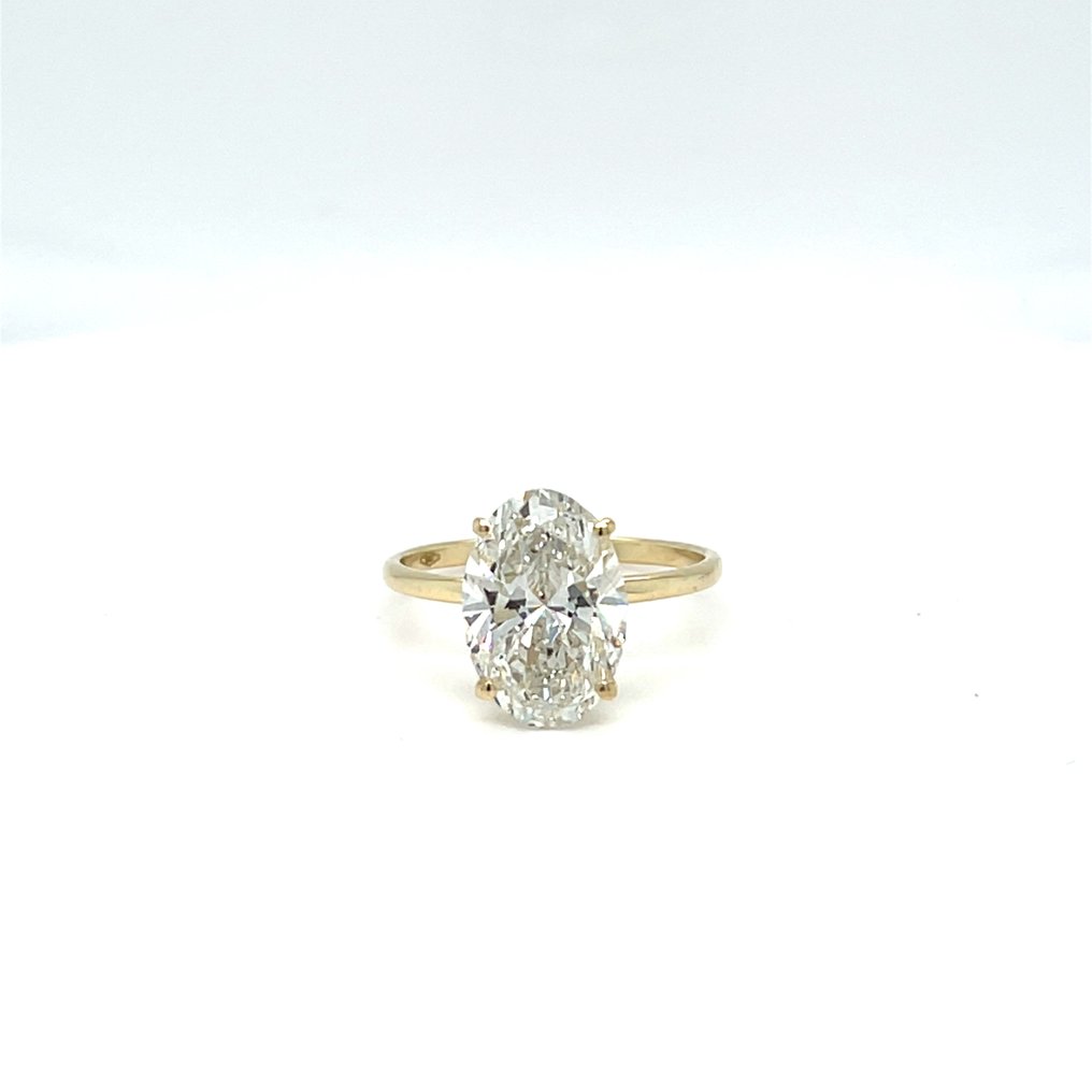 Zonder minimumprijs - Ring - 14 karaat Geel goud -  2.01ct. tw. Diamant (Lab-grown) #1.0