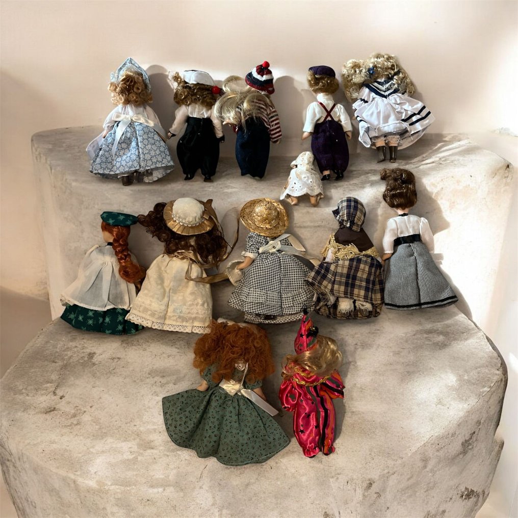 No Marca - Poupée Lotto di bambole vintage da collezione - 1900-1910 #1.0