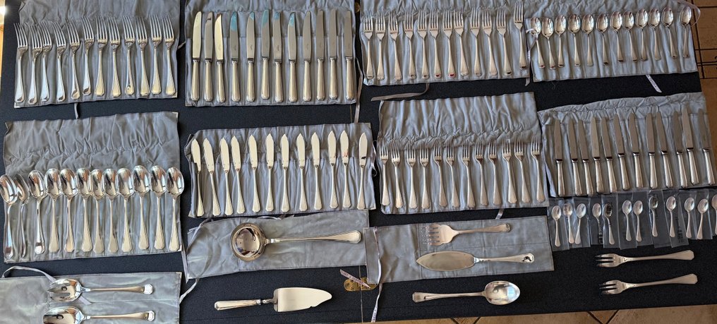 Christofle - Luc Lanel - Σετ μαχαιροπίρουνων για 12 (117) - Αμερική - Επάργυρο #1.0