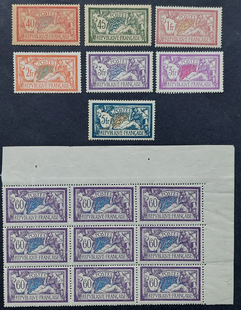 法国  - Merson，一套邮票 #1.0