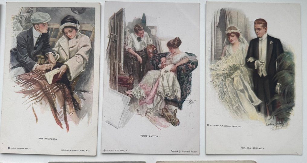 美国 - 幻想 - 明信片 (41) - 1900-1920 #3.2