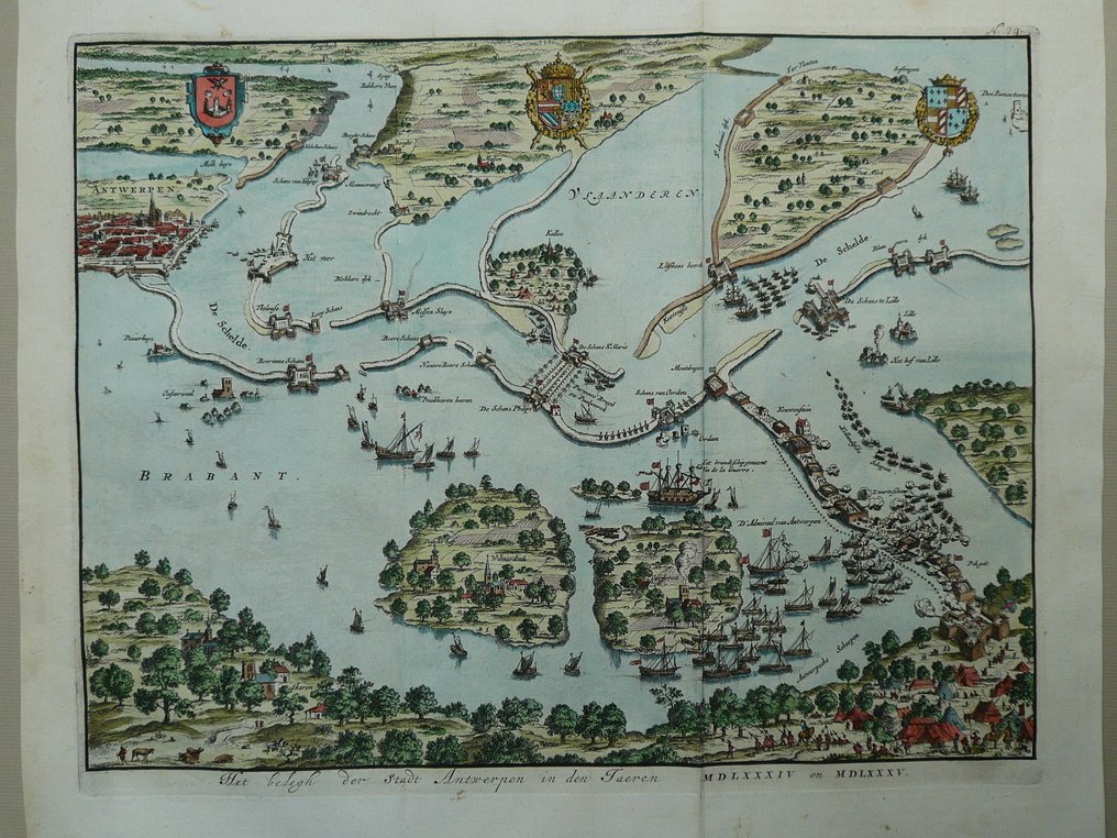 Belgium - Antwerp / Scheldt; Jan Luycken - Het belegh der Stadt Antwerpen - 1681-1700 #1.0