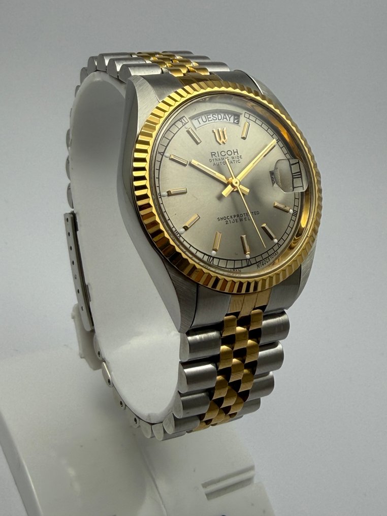 Ricoh - Dynamic Wide - Gold Fluted Bezel - Automatic - χωρίς τιμή ασφαλείας - Άνδρες - 1970-1979  #4.3