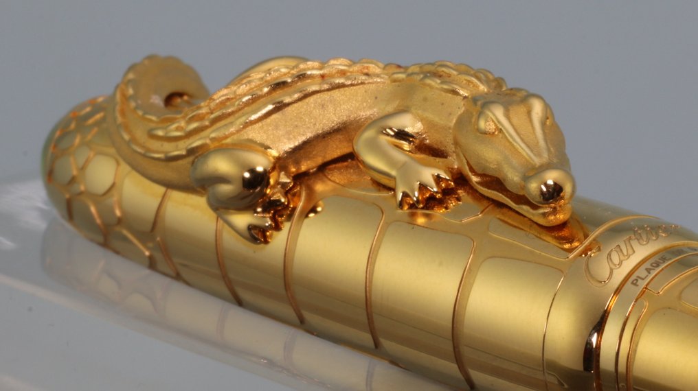 Cartier - Crocodiles de Cartier exceptionel gold plated - Fyldepen #3.2