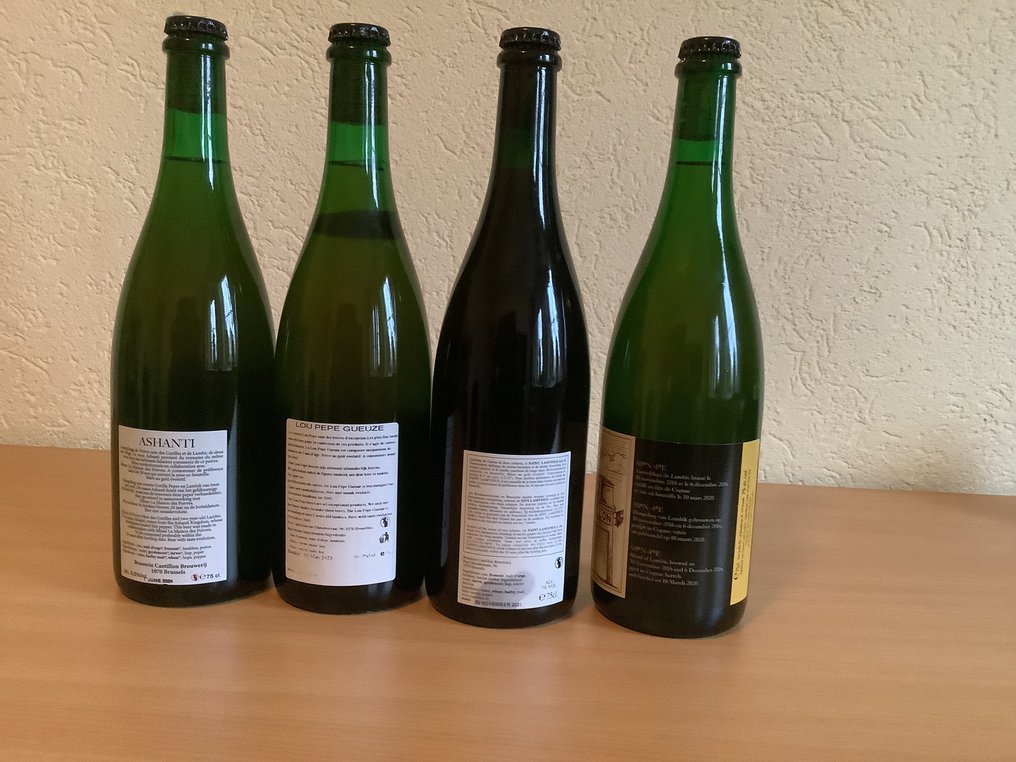 Cantillon - Ashanti 2024, Lou Pepe 2020, Lamvinus 2021,  50°N - 4°E 2020 - 75cl -  4 bottles  #1.0