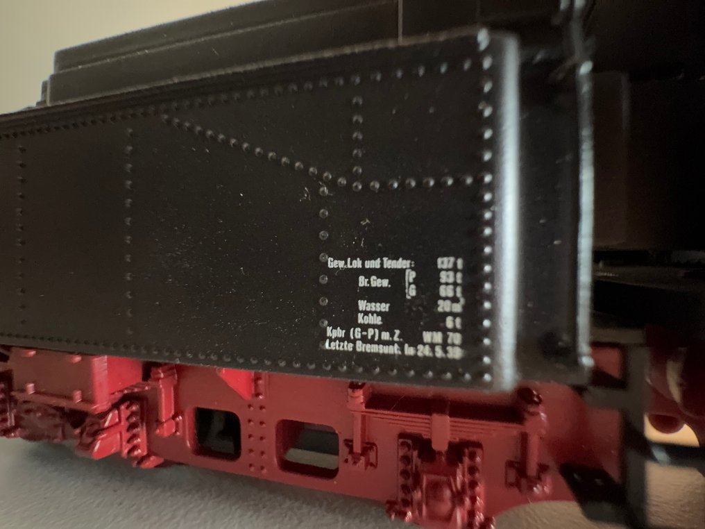 Fleischmann H0轨 - 电力机车 (1) - H0比例蒸汽机车模型，带煤货车车厢，贴花 - DR (DRB) #2.1