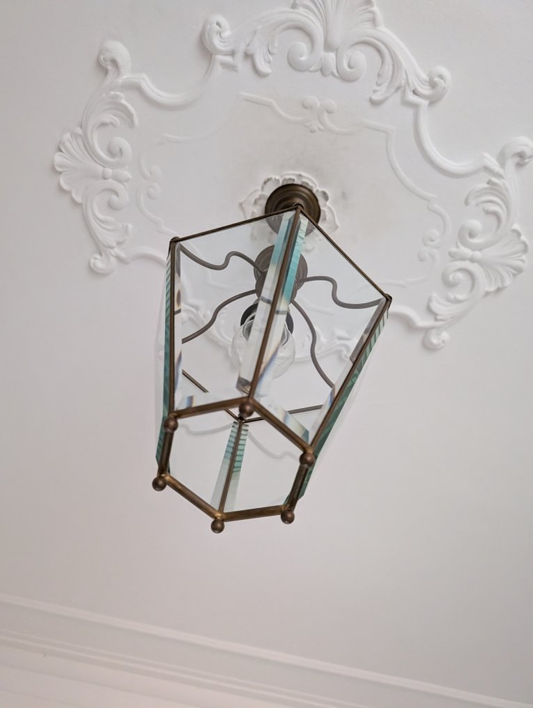 Lanterna - Ottone - Cristallo molato #4.3