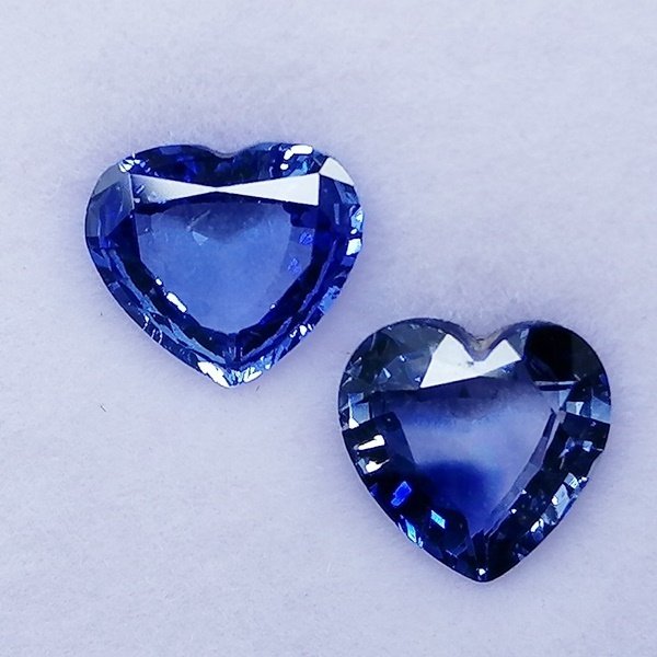 2 pcs  Bleu Saphir  - 1.76 ct - Instituto Gemólogico Español (IGE) - Sri Lanka #1.0