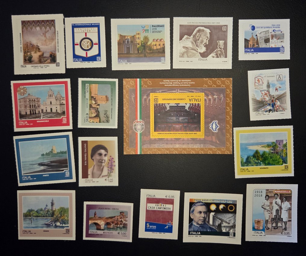 義大利 2018/2018 - 2018年完整邮票年册。完美无缺。 - Vari #1.0