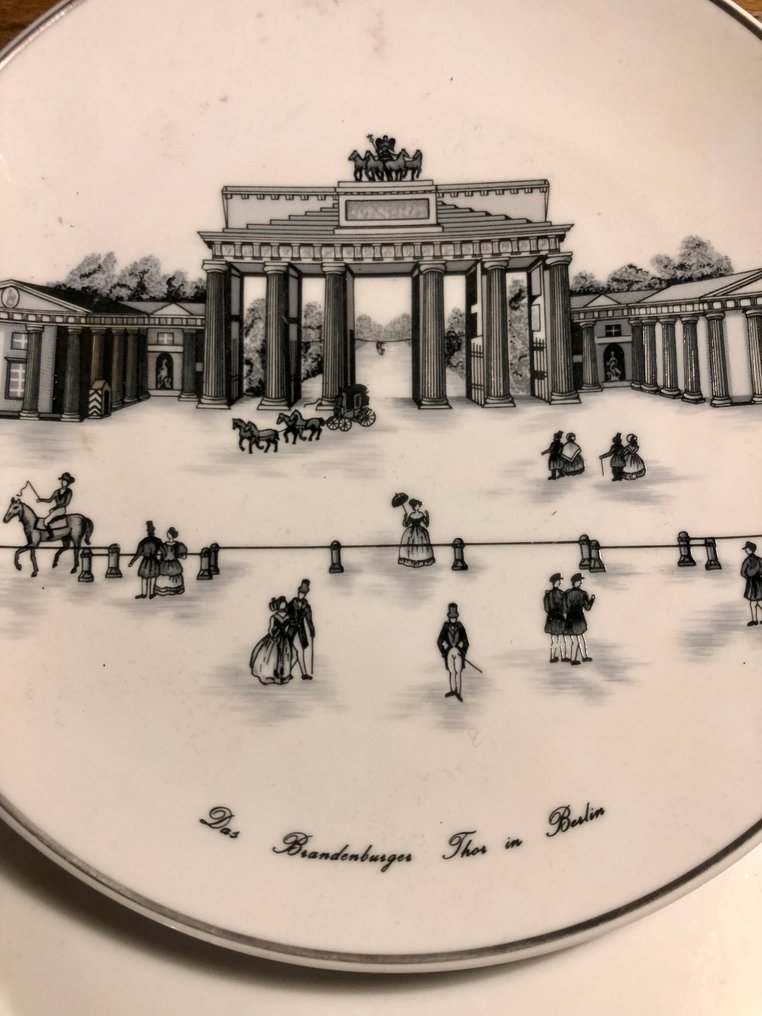 KPM Berlin / Königliche Porzellan - Πιάτο (2) - Πορσελάνη - Durchbruch & Brandenburg #4.3