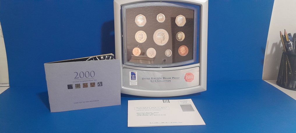 Reino Unido. Proof Mint Set 2000 delux 10 monete coin set (Sin precio de reserva) #1.0