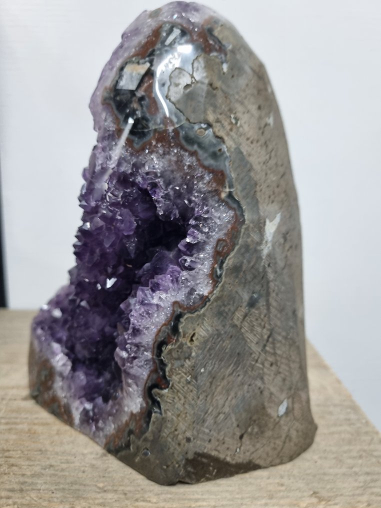 No reserve price - high quality - big amethyst Geode - Height: 167 mm - Width: 120 mm- 2712 g #4.3
