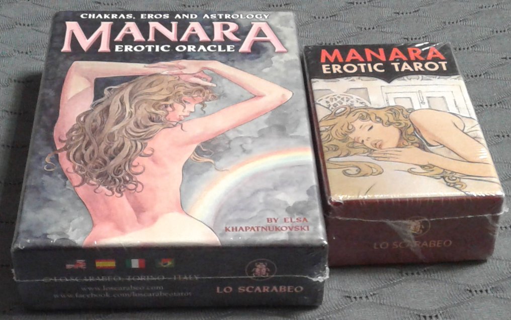 Milo Manara - Set erotic Tarocchi 78 cards + book - 2 Complete series - First edition #1.0