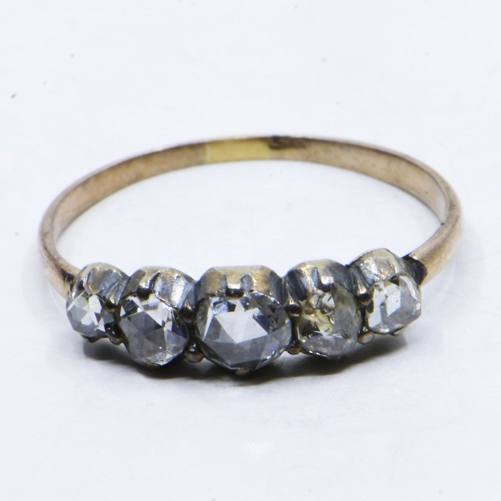 Δαχτυλίδι - 9 kt. Ροζ χρυσό -  0.60ct. tw. Διαμάντι (Φυσικό)  #1.0