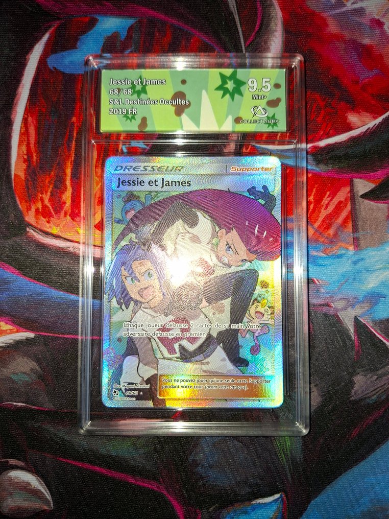 Pokémon - 1 Graded card - Jessie et James 68/68 Foil, Full art - CollectAura 9.5 - Sword & Shield #1.0