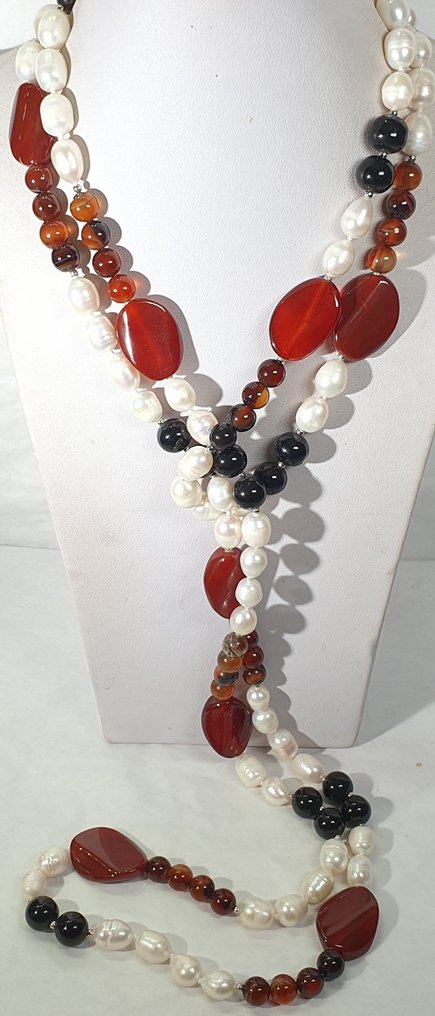 Luonnolliset makeanvedenhelmet - Kristillisen pelastuksen ja uskon symboli - Onice, koralli ja - Kaulakoru #1.0