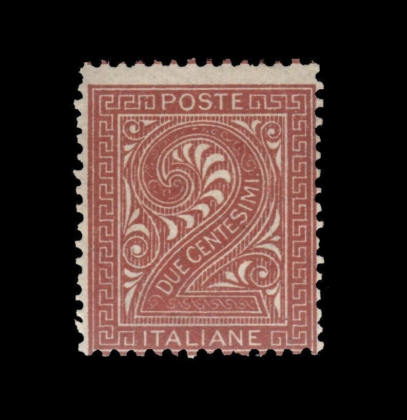 意大利王国 1863 - Cent. 2 - 伦敦版，新的 MNH ** #1.0