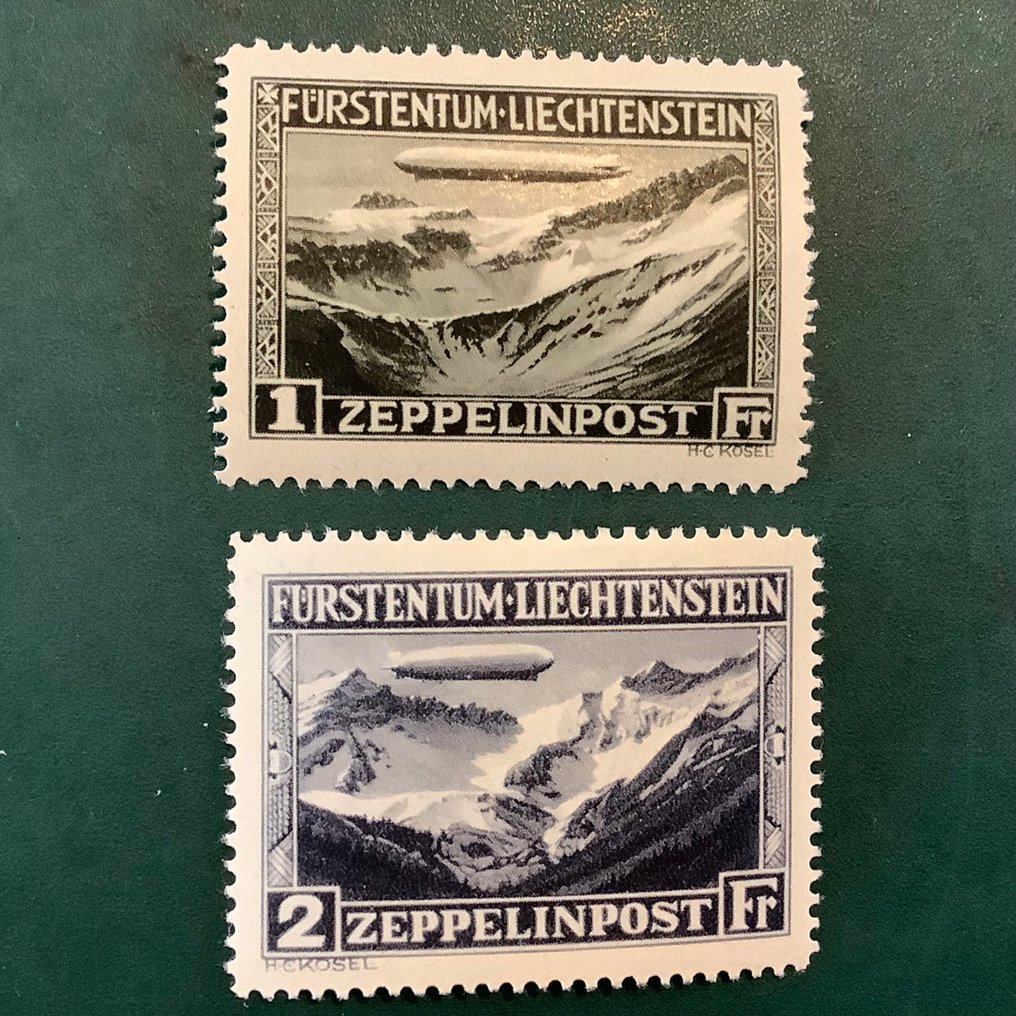 Λιχνεστάιν 1931 - Ζέπελιν - Michel 114/115 #1.0