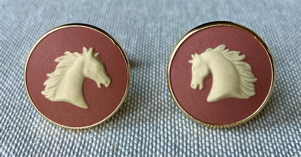 Wedgwood - 鍍金 - 袖口扣 - 马 #2.1
