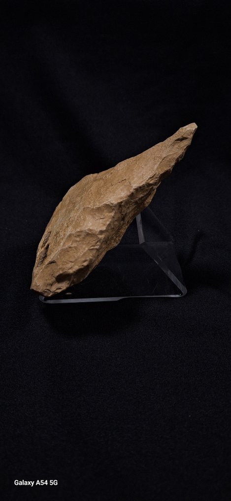 Παλαιολιθική Πέτρα Βιφάς στυλ μικοκιουέν τύπου Μουστέριαν από μια ιδιωτική συλλογή αρχαιολογίας από τον βόρειο Γαλλία. - 120 mm (χωρίς τιμή ασφαλείας) #4.3