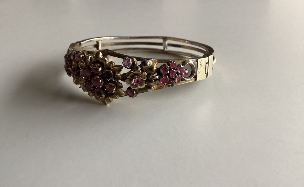 Bez ceny minimalnej
- Bransoletka Gold-plated, srebro złocone - Rubin - Biedemeier #2.1