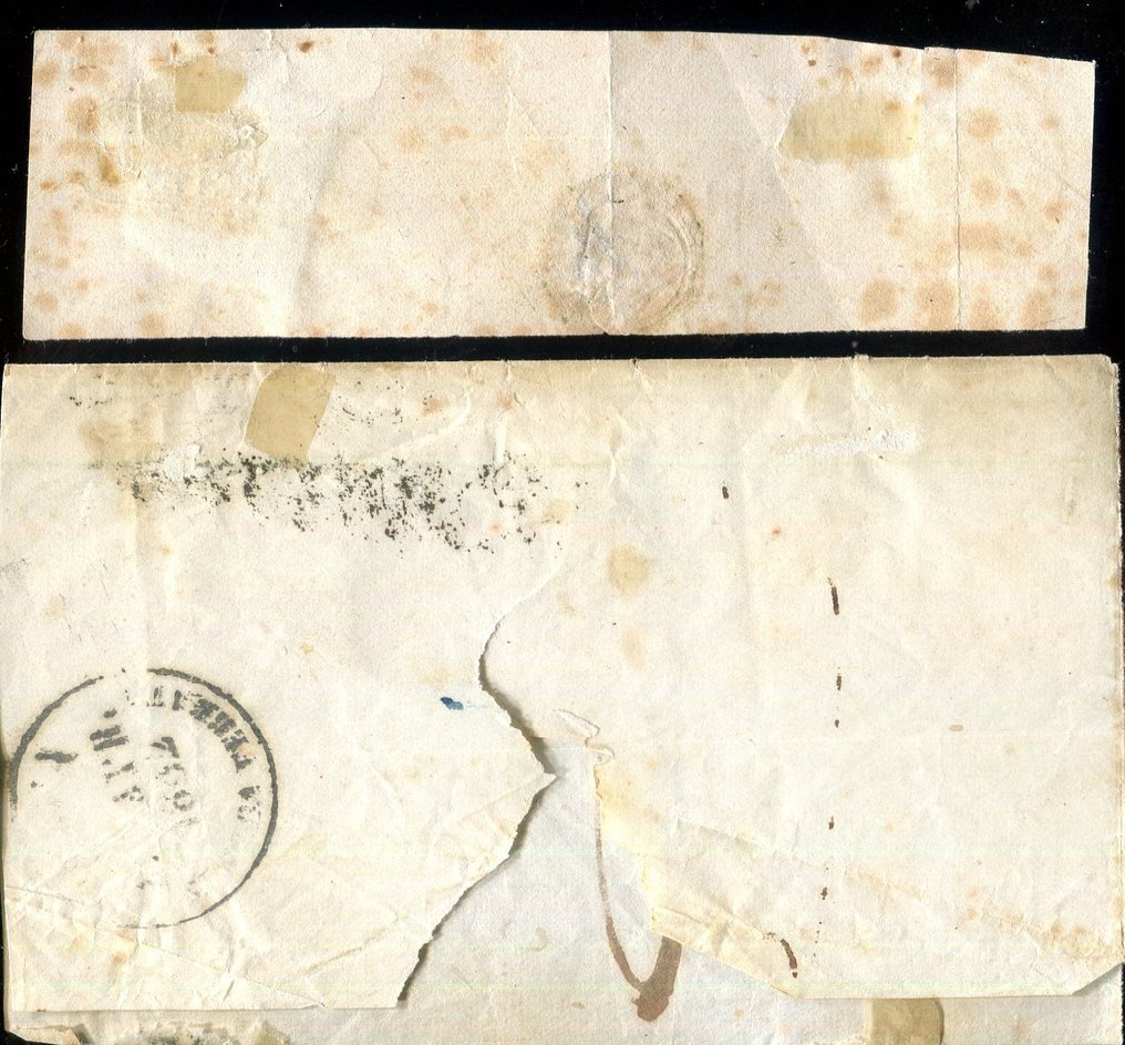 Αρχαία ιταλικά κράτη - Παπικό κράτος 1852/1852 - Επιλογή ακυρώσεων των Marche. - Sassone  2, 6. #1.0