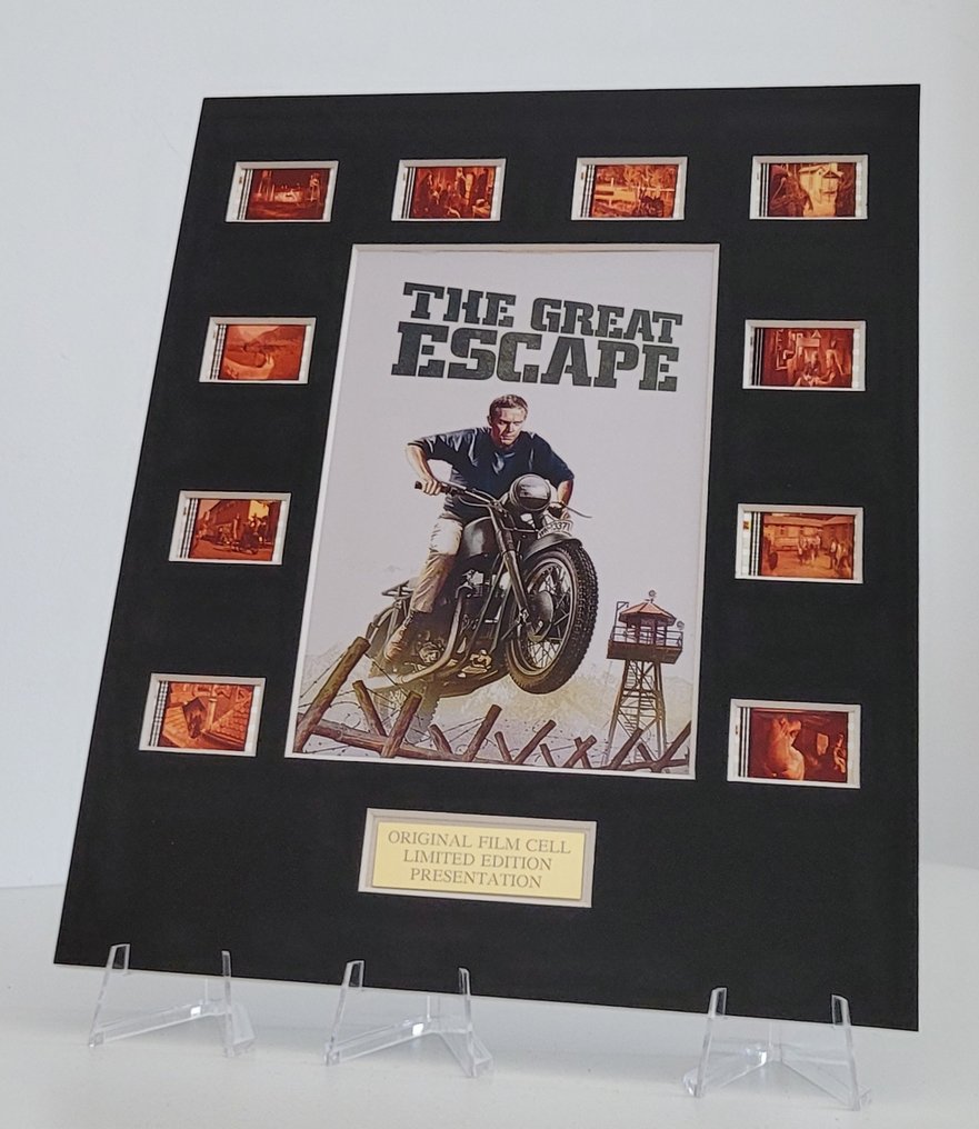 The Great Escape - Steve Mcqueen - Framed Film Cell Display with COA #3.2