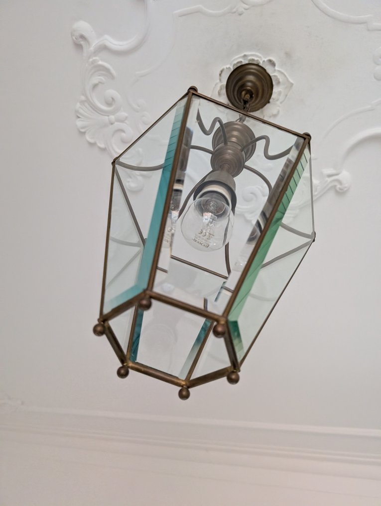 Lanterna - Ottone - Cristallo molato #3.2