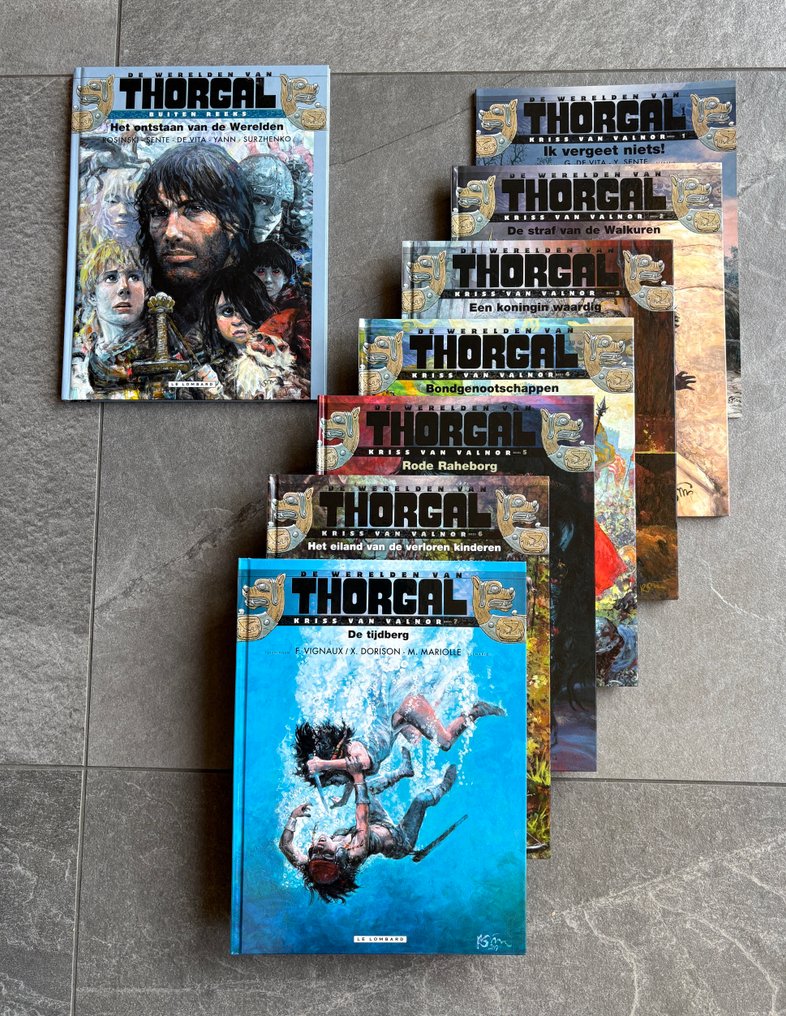 De Werelden van Thorgal 1 t/m 7 - Kriss van Valnor - Bijna complete reeks SC / HC - 8 Album - EO - 2010/2017 #1.0