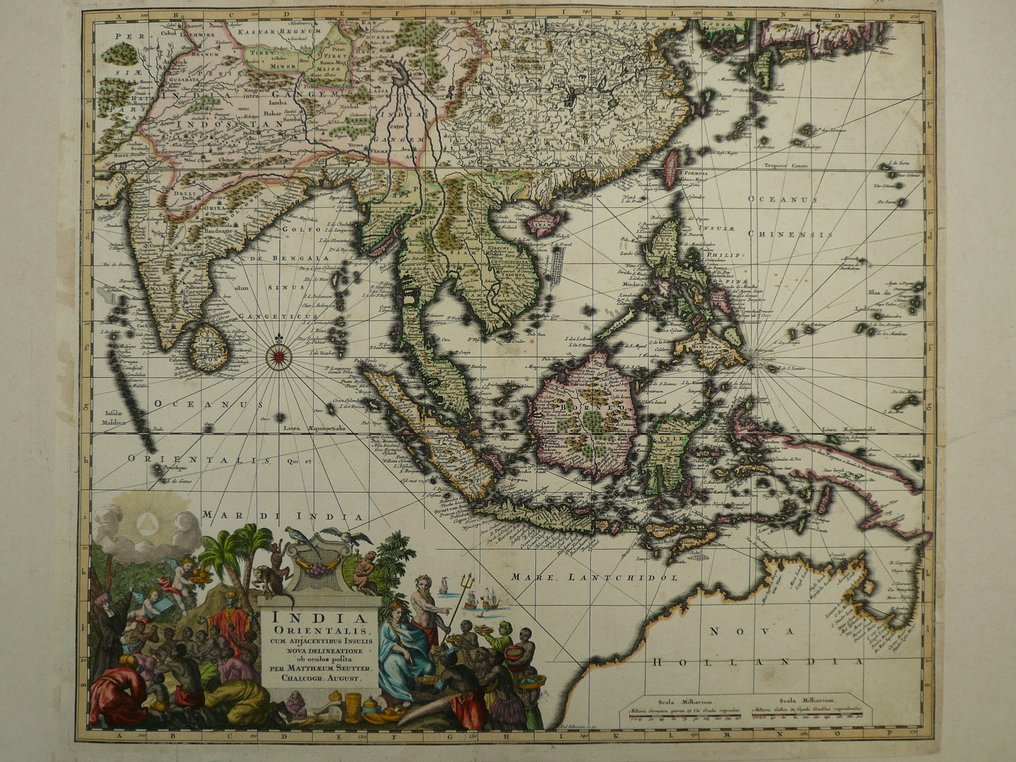 Ασία - Ινδονησία / Φιλιππίνες / Κίνα / Αυστραλία; Matthias Seutter - India Orientalis - 1721-1750 #2.1