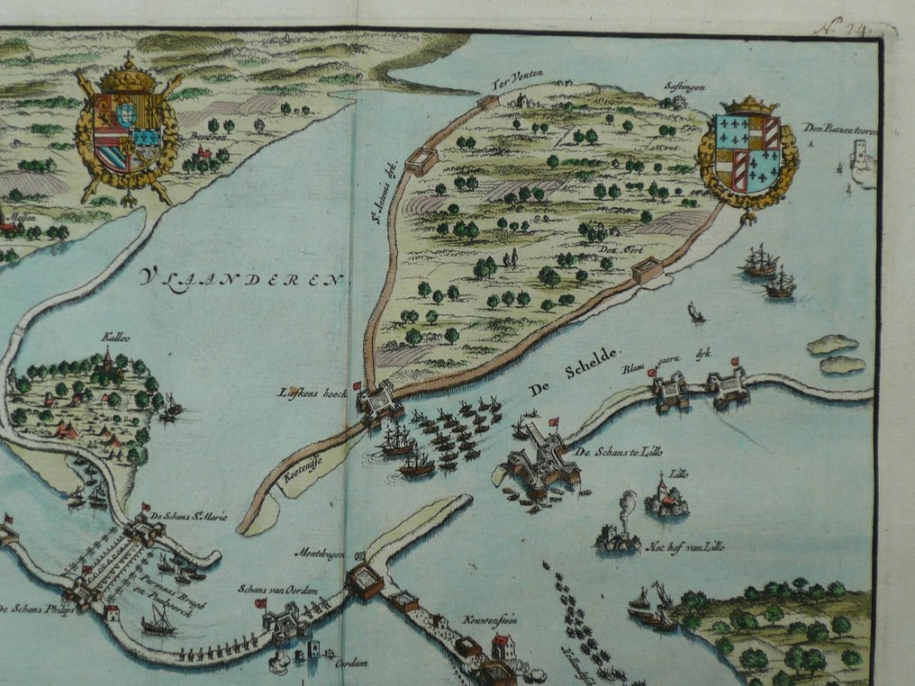 Belgium - Antwerp / Scheldt; Jan Luycken - Het belegh der Stadt Antwerpen - 1681-1700 #3.2