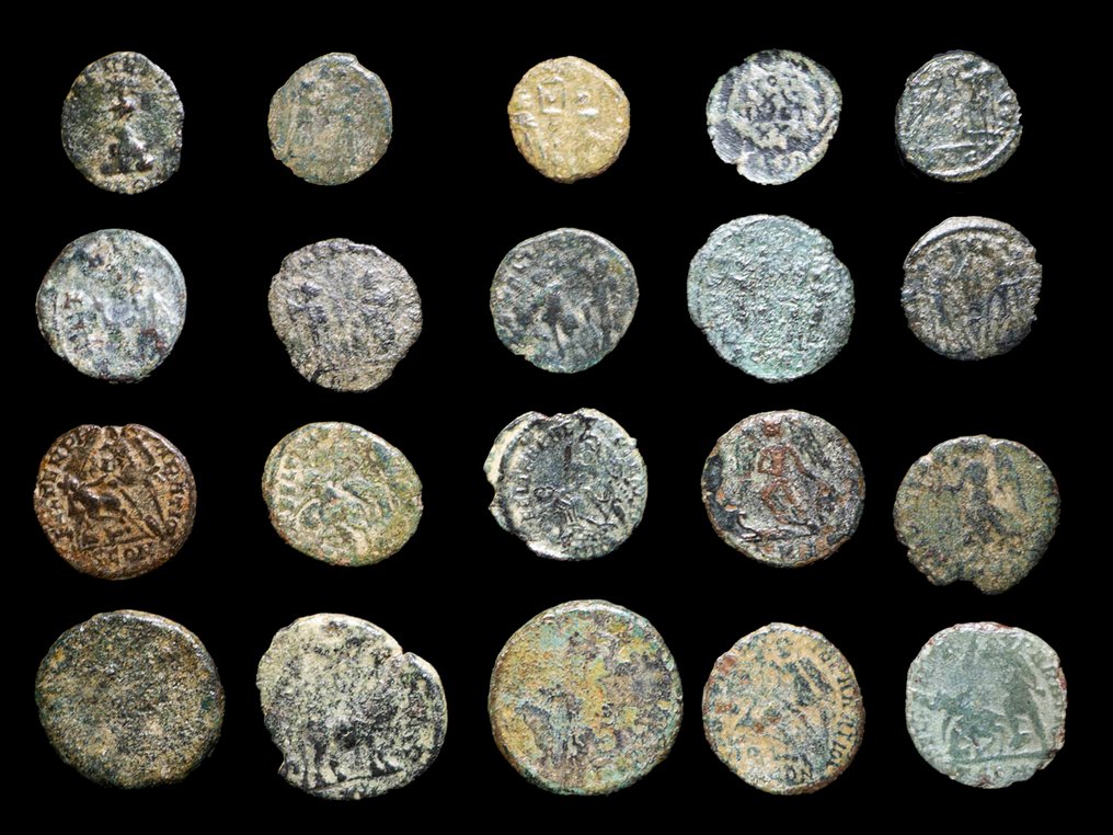 Ρωμαϊκή Αυτοκρατορία Lote 20 monedas Æ acuñadas entre los siglos III - IV d. C.  (χωρίς τιμή ασφαλείας) #1.0