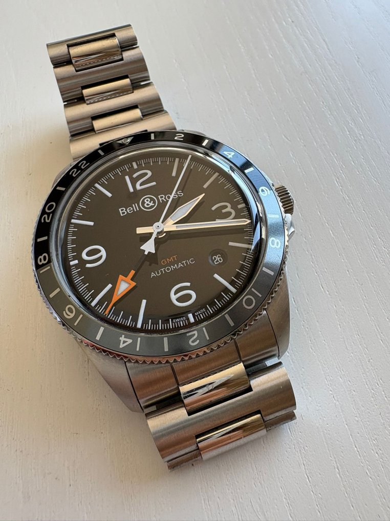 Bell & Ross - BR V2-93 GMT - BRV2-93-S-00117 - Uomo - 2010-2020 #1.0