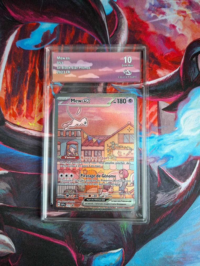 Pokémon - 1 Graded card - Mew ex 053 促销卡, 完整艺术, 压膜 - CollectAura 10 - Scarlet & Violet - SV Black Star Promos #1.0
