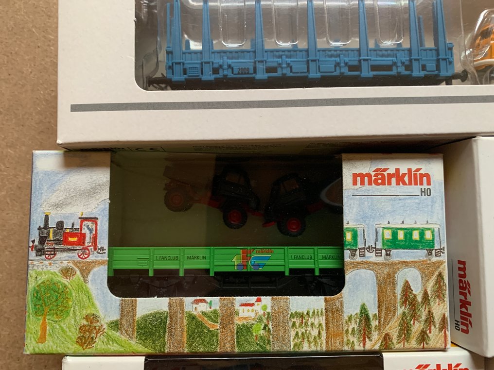 Märklin H0 - Model train freight carriage (7) - DB #2.1