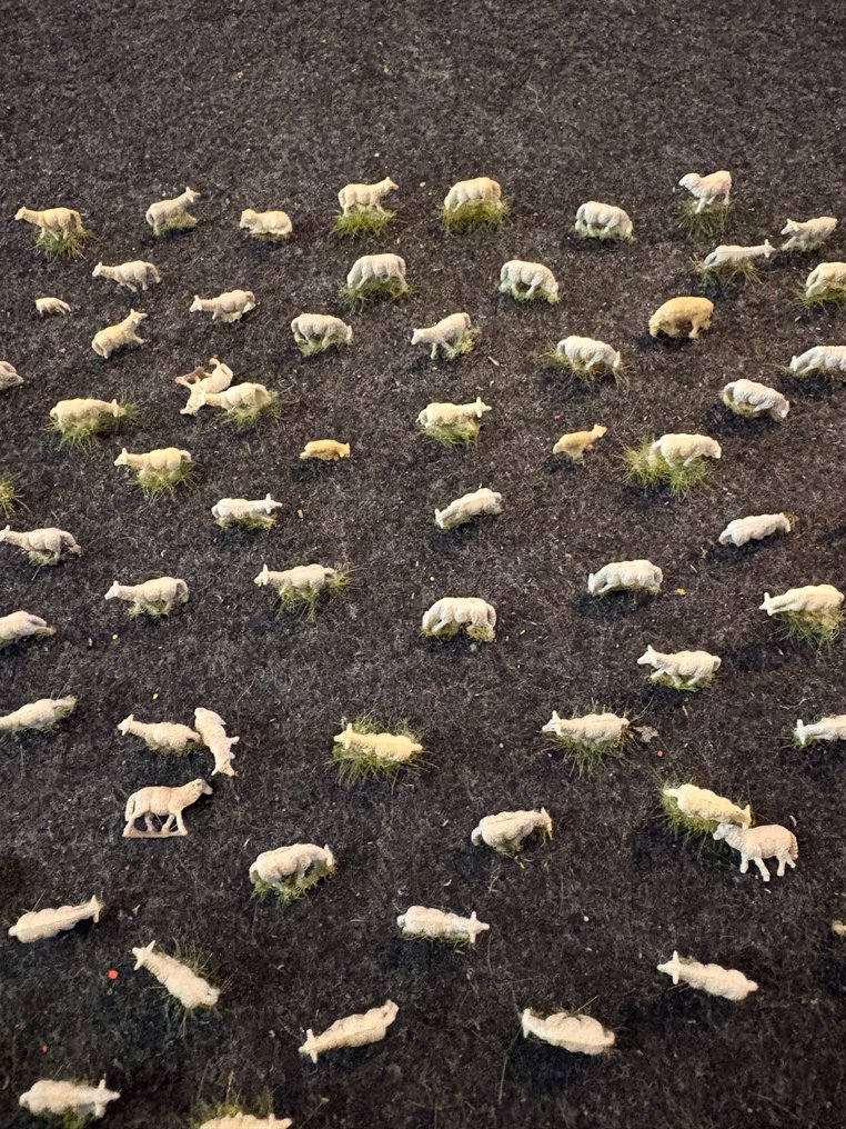 ander H0 - Peisaj machetă tren (187) - Colecție mare de oi și miei #2.1