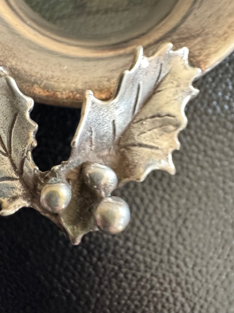 Fel de mâncare - .800 argint - Diam. 10 cm #1.0