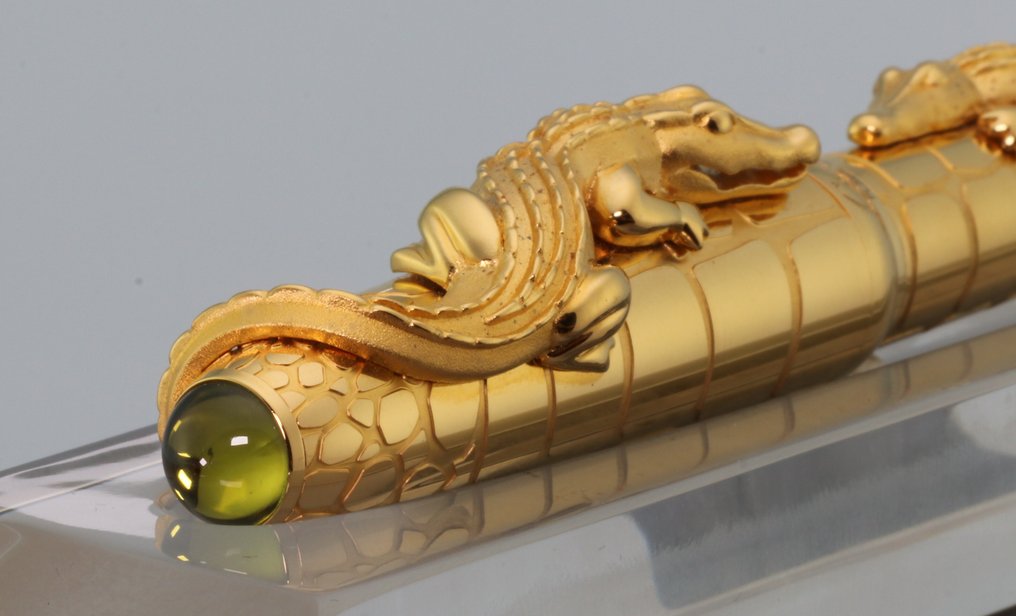 Cartier - Crocodiles de Cartier exceptionel gold plated - Fyldepen #2.1