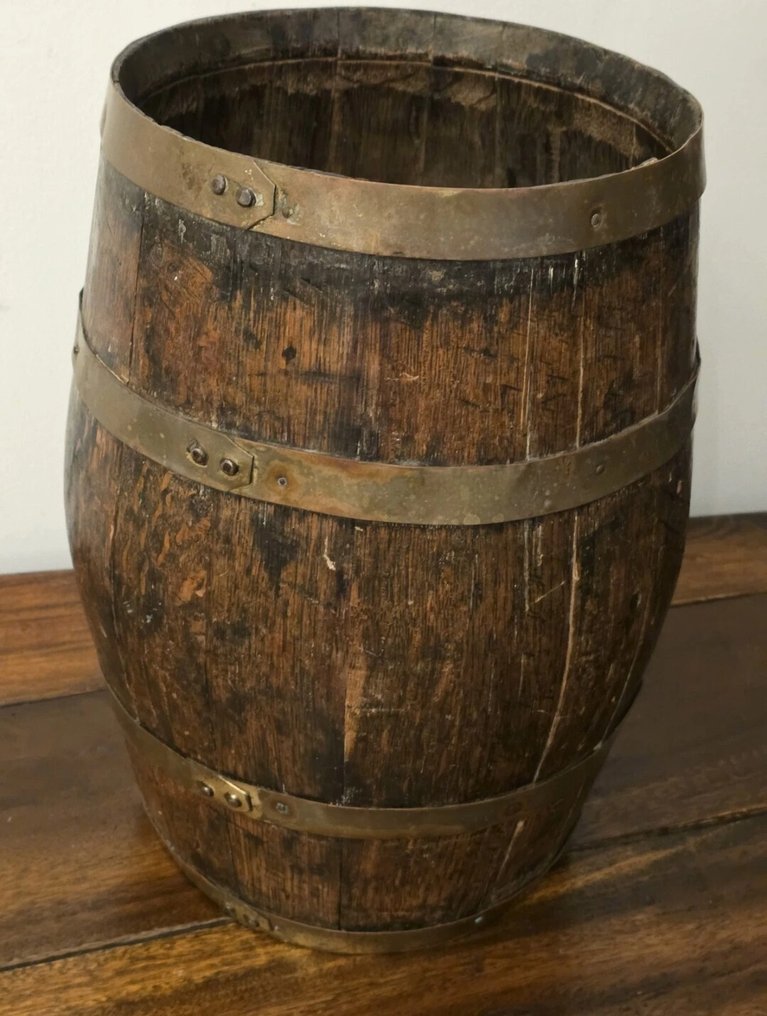 Baril - chêne - Bar victorien en laiton #1.0