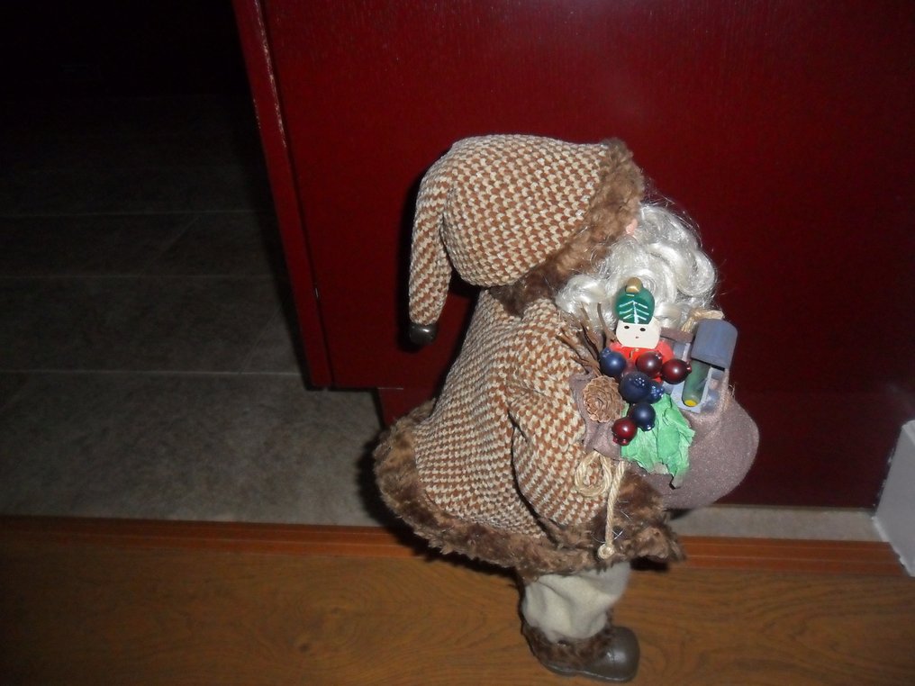 Χριστουγεννιάτικες διακοσμήσεις (2) - Kerstman - Ξύλο, Βαμβάκι #4.3