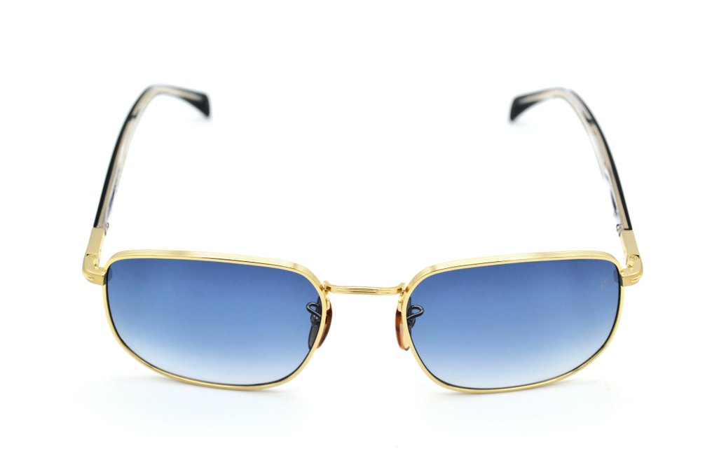 Other brand - DAVID BECKHAM Eyewear DB1143S - Rectangular Gold Metal Design & Blue Lenses *New* - 太阳镜 #3.2