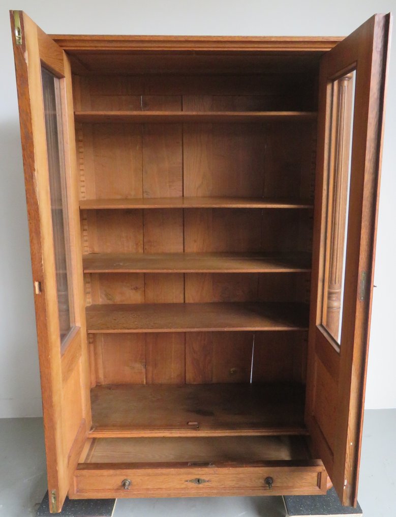 Armário com vitrine - Carvalho, Vidro - Entrega possível #3.2