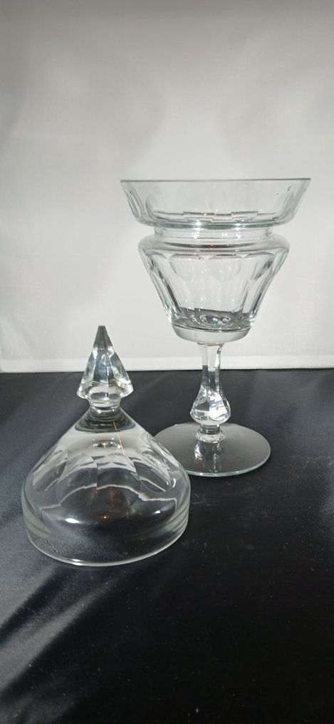 Large Victorian english sweetmeat jar/pot covered compote - Κατσαρόλα - Γυαλί #3.2