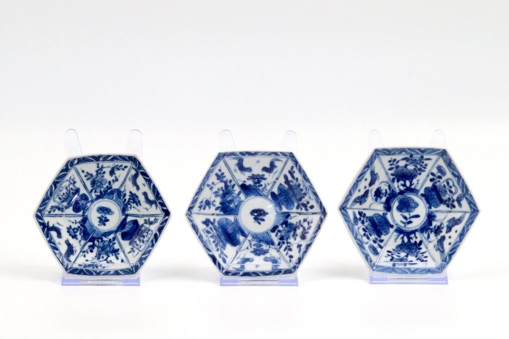 Underkop (3) - Kangxi - 1700-tallet - Yin Yang-mærket - fremragende stand - ingen minimumsbud - Porcelæn #1.0