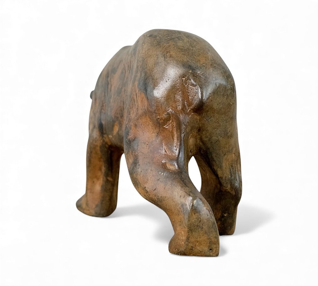 Pierre Chenet (XX-XXI) - 雕塑, Walking Polar Bear - 21 cm in length - 10 cm - 黄铜色 #4.3